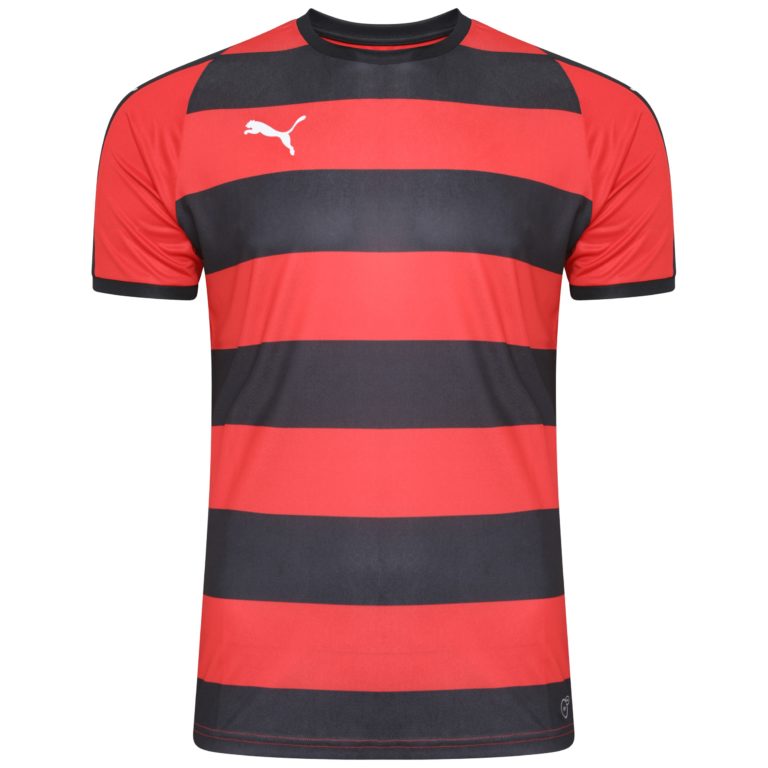 Puma Liga Jersey Hooped – Red/Black 